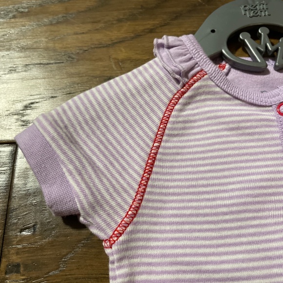 New Petit Lem romper onesie purple size 3 months - Picture 3 of 9